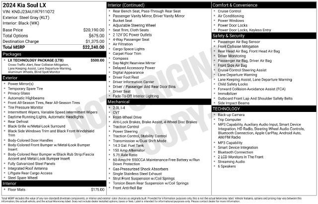 2024 Kia Soul LX