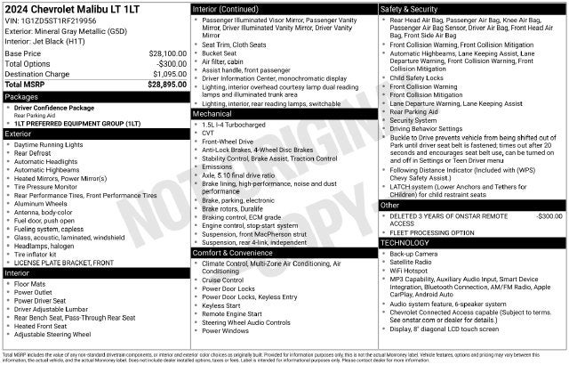 2024 Chevrolet Malibu LT 1LT
