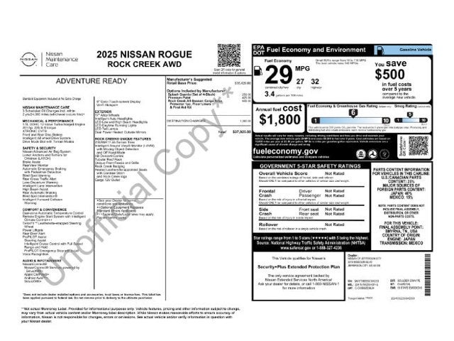 2025 Nissan Rogue Rock Creek