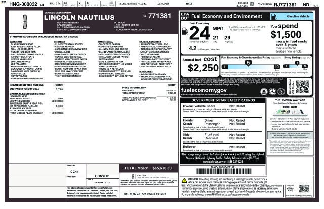 2024 Lincoln Nautilus Reserve