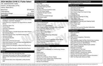 2024 Mazda Mazda CX-90 3.3 Turbo Select