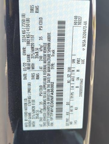 2022 Ford F-150 King Ranch 4WD SuperCrew 5.5' Box